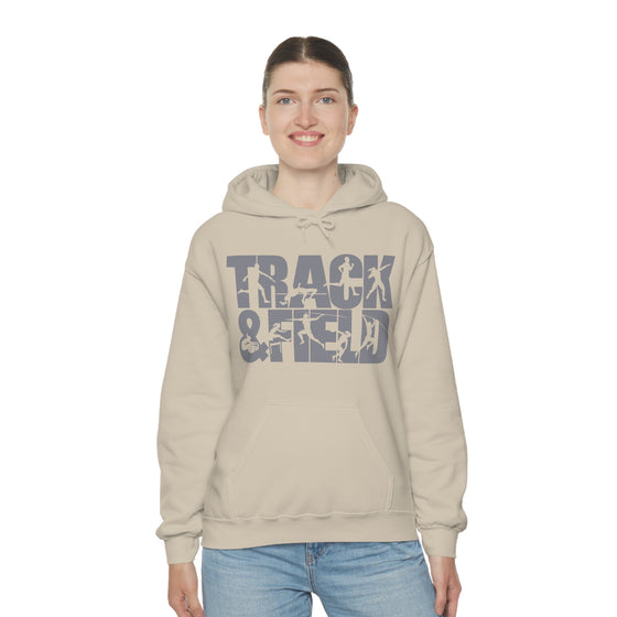 Chill Stitch – Track & Field Sport - Unisex Hooded Hoodie Sweatshirt – Embrace Your Vibe