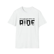  Bike Shirt | MTB Mountain Bike Life Better Bike Ride Riding | Unisex Soft Style Tee T-Shirt