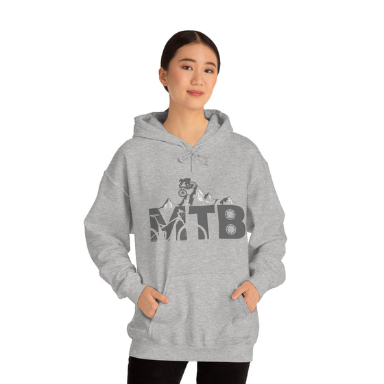 Chill Stitch – MTB Mountain Bike Mountains - Unisex Hooded Hoodie Sweatshirt – Embrace Your Vibe