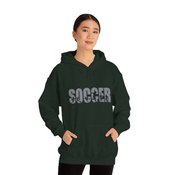 Chill Stitch – Soccer Sport - Unisex Hooded Hoodie Sweatshirt – Embrace Your Vibe