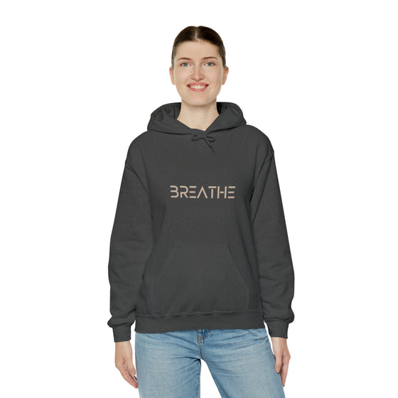 BREATH Relaxation Self Care Meditation Yoga | Unisex Hooded Hoodie Sweatshirt | Embrace Your Vibe