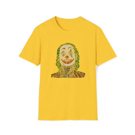 Joker | Unisex Soft Style Tee T-Shirt | Embrace Your Vibe | Calligram Word Design