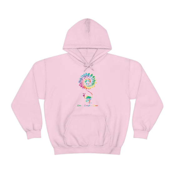 Chill Stitch – Peace Live Frog Tie-Dye - Unisex Hooded Hoodie Sweatshirt – Embrace Your Vibe