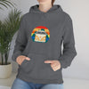 Chill Stitch – VW Van Mountains - Unisex Hooded Hoodie Sweatshirt – Embrace Your Vibe