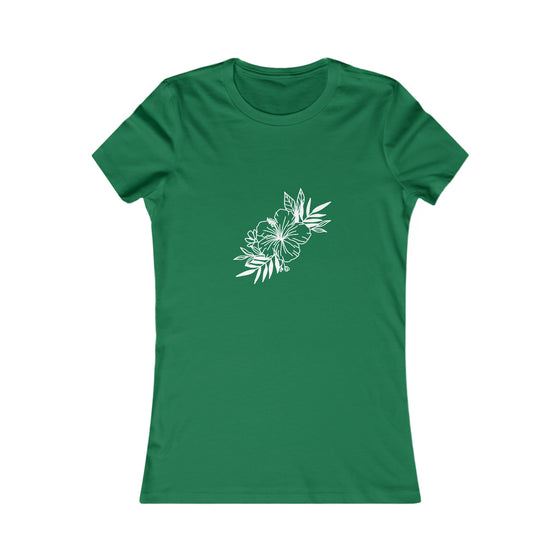 Beach Lake Life Hibiscus Spray | Women’s Bella Canvas  T-shirt | Soft Style Tee T-Shirt | Embrace Your Vibe