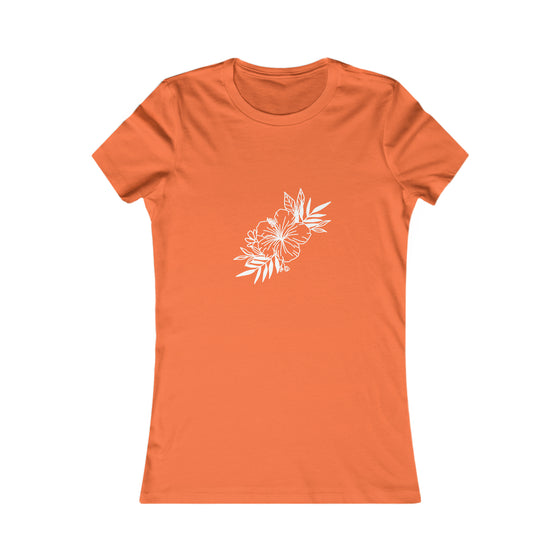 Beach Lake Life Hibiscus Spray | Women’s Bella Canvas  T-shirt | Soft Style Tee T-Shirt | Embrace Your Vibe