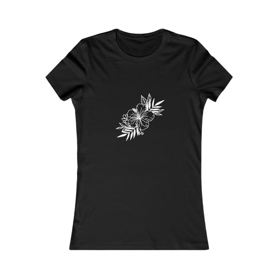 Beach Lake Life Hibiscus Spray | Women’s Bella Canvas  T-shirt | Soft Style Tee T-Shirt | Embrace Your Vibe