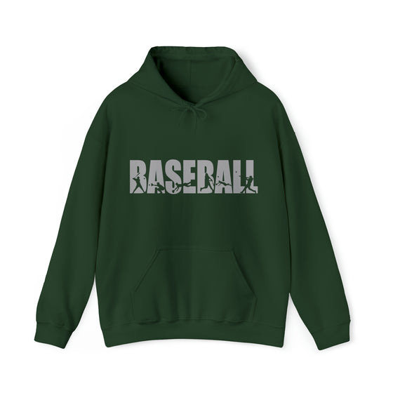 Baseball Silhouette Sport | Unisex Hooded Hoodie Sweatshirt | Embrace Your Vibe