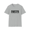 Soccer Shirt | Soccer Athlete Silhouettes | Unisex Soft Style T-Shirt Tee