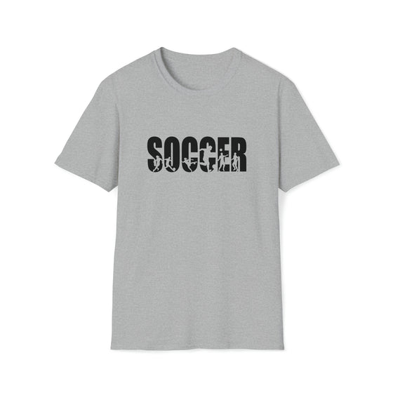 Soccer Shirt | Soccer Athlete Silhouettes | Unisex Soft Style T-Shirt Tee