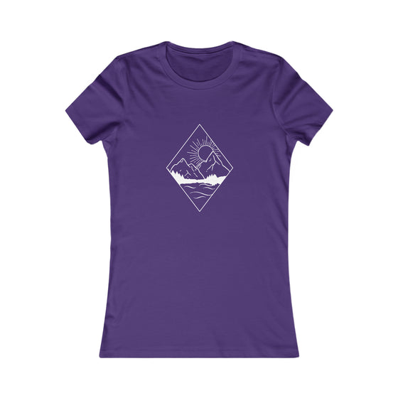 Beach Lake Life Mountain Peaks | Women’s Bella Canvas  T-shirt | Soft Style Tee T-Shirt | Embrace Your Vibe