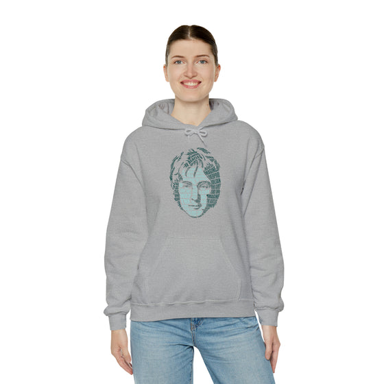 John Lennon | Unisex Hooded Hoodie Sweatshirt | Embrace Your Vibe | Calligram Word Design