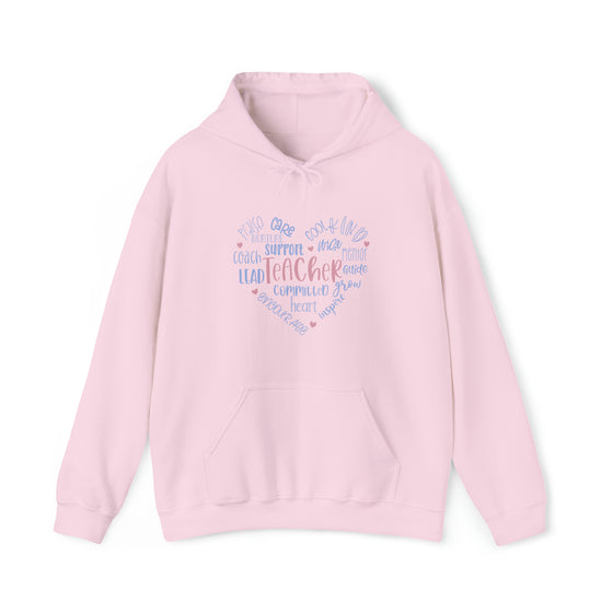 Teacher Life Sweatshirt | Teaching Traits Heart | Unisex Hooded Hoodie Sweatshirt