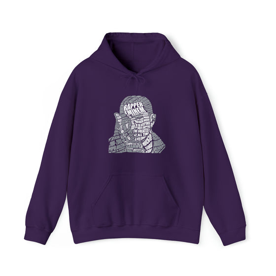 Eminem | Unisex Hooded Hoodie Sweatshirt | Embrace Your Vibe | Calligram Word Design