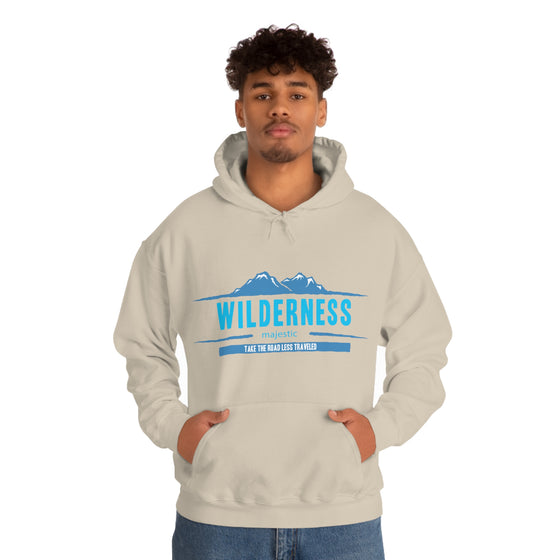Chill Stitch – Wilderness Road Less Traveled - Unisex Hooded Hoodie Sweatshirt – Embrace Your Vibe