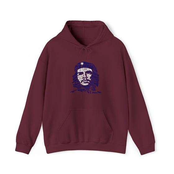 Che Guevara Sweatshirt | Unisex Hooded Hoodie Sweatshirt | Calligram Word Design Hoodie