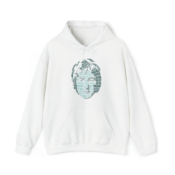 John Lennon | Unisex Hooded Hoodie Sweatshirt | Embrace Your Vibe | Calligram Word Design