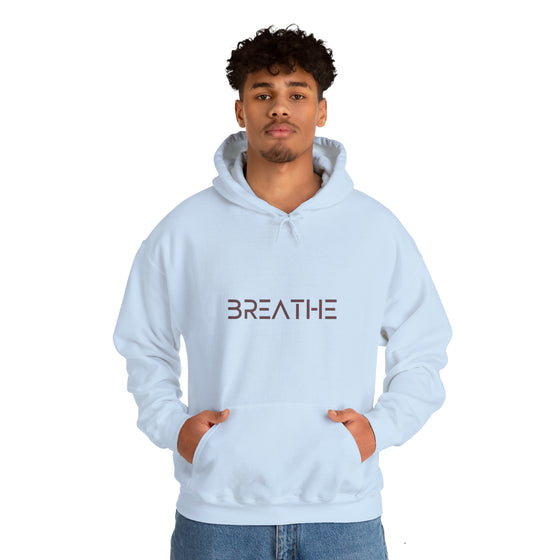 BREATH Relaxation Self Care Meditation Yoga | Unisex Hooded Hoodie Sweatshirt | Embrace Your Vibe