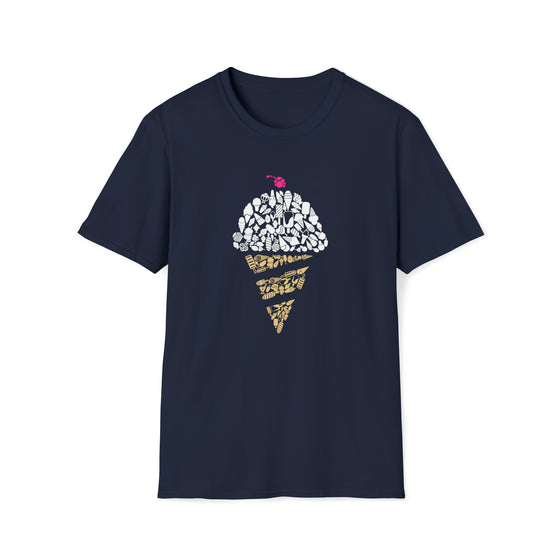 Ice Cream Shirt | Cone Dessert Delight | Abstract Unisex Soft Style Tee T-Shirt