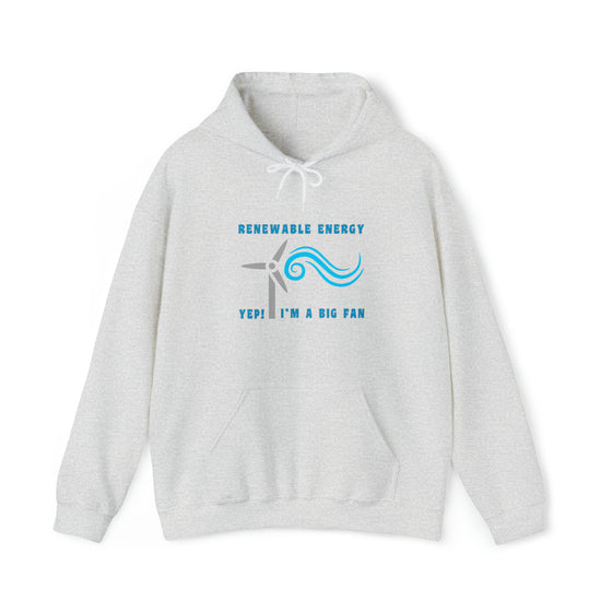 Science Sweatshirt | Renewable Energy Big Fan | Unisex Hooded Hoodie Sweatshirt | Science Technology