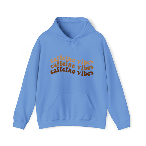 Caffeine Vibes Wave Coffee Espresso Latte | Unisex Hooded Hoodie Sweatshirt | Embrace Your Vibe