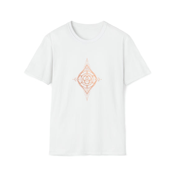 Abstract Diamond Seeing Eye Shapes V35  |  Unisex Soft Style Tee T-Shirt  |  Embrace Your Vibe
