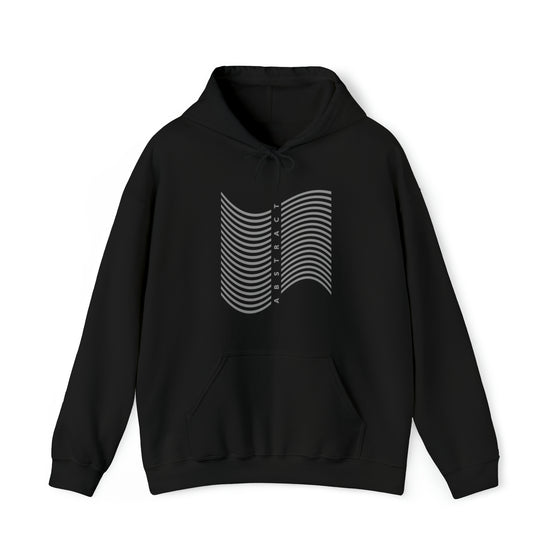 Abstract Shapes V3 Wave Lines | Abstract | Minimalist | Modern  Unisex Hooded Hoodie Sweatshirt | Embrace Your Vibe