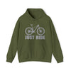 Bike Sweatshirt | MTB Mountain Bike Just Ride | Unisex Hooded Hoodie Sweatshirt