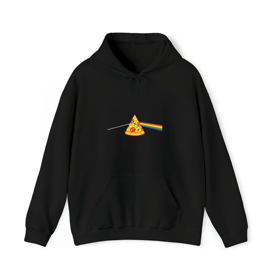 Pizza Prism Rainbow Roygbiv Sweatshirt | Abstract Unisex Hooded Hoodie Sweatshirt