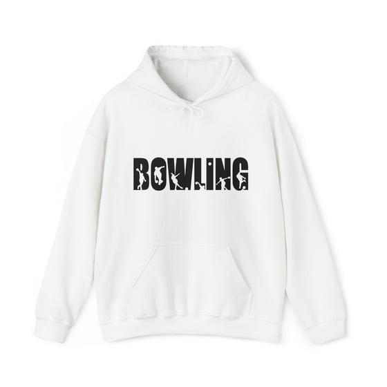 Bowling Silhouette Sport | Unisex Hooded Hoodie Sweatshirt | Embrace Your Vibe