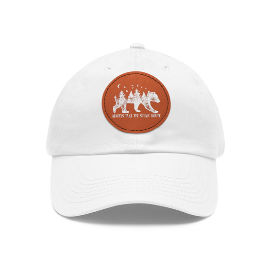 Bear Scenic Route Leather Patch Baseball Cap | Embrace Your Vibe