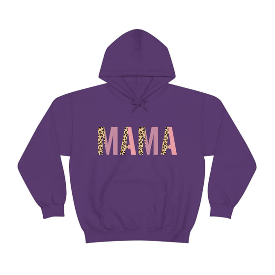 Chill Stitch – Mama Leopard - Unisex Hooded Hoodie Sweatshirt – Embrace Your Vibe