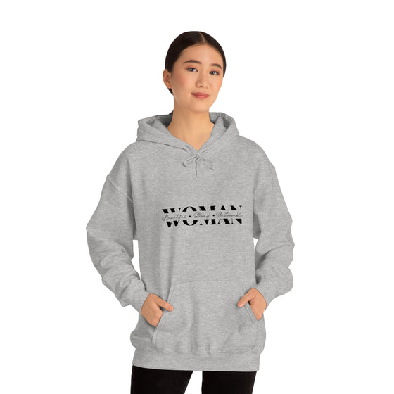 Chill Stitch – Woman Beautiful Strong - Unisex Hooded Hoodie Sweatshirt – Embrace Your Vibe
