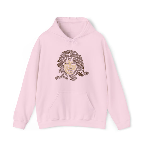 Jim Morrison | Unisex Hooded Hoodie Sweatshirt | Calligram Word Design