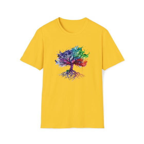 Color Flowing Watercolor Tree of Life Shirt | Outdoor Life T-shirt | Unisex Soft style T-Shirt Tee | Embrace Your Vibe