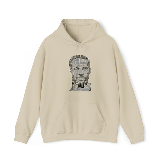 Paul Walker Fast Furious | Unisex Hooded Hoodie Sweatshirt  | Calligram Word Design