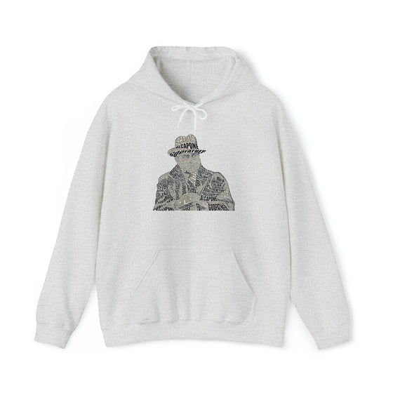 Al Capone | Unisex Hooded Hoodie Sweatshirt | Embrace Your Vibe | Calligram Word Design