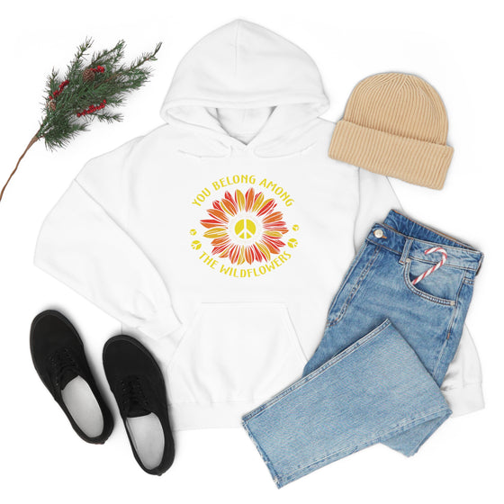 Among Wildflowers | Unisex Hooded Sweatshirt | Embrace Your Vibe