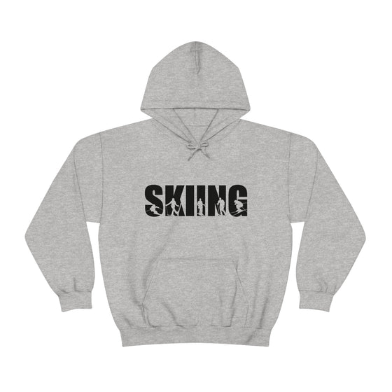 Chill Stitch – Skiing Sport - Unisex Hooded Hoodie Sweatshirt – Embrace Your Vibe