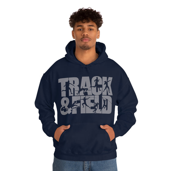 Chill Stitch – Track & Field Sport - Unisex Hooded Hoodie Sweatshirt – Embrace Your Vibe