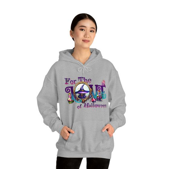 Halloween Sweatshirt |For The Love Of Halloween | Unisex Hooded Hoodie Sweatshirt
