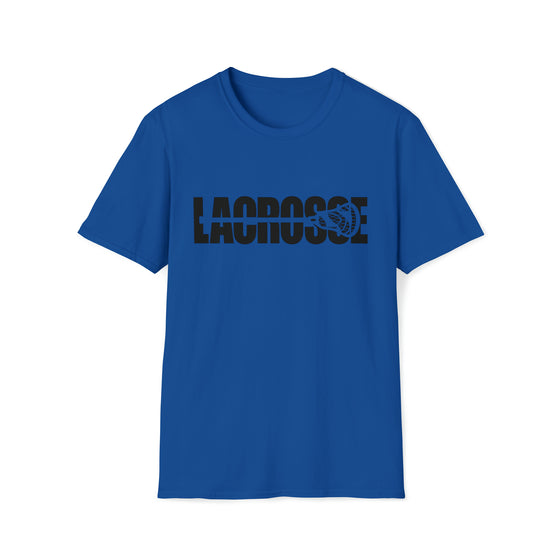 Lacrosse Shirt | Intercrosse Athlete Silhouettes | Unisex Soft Style T-Shirt