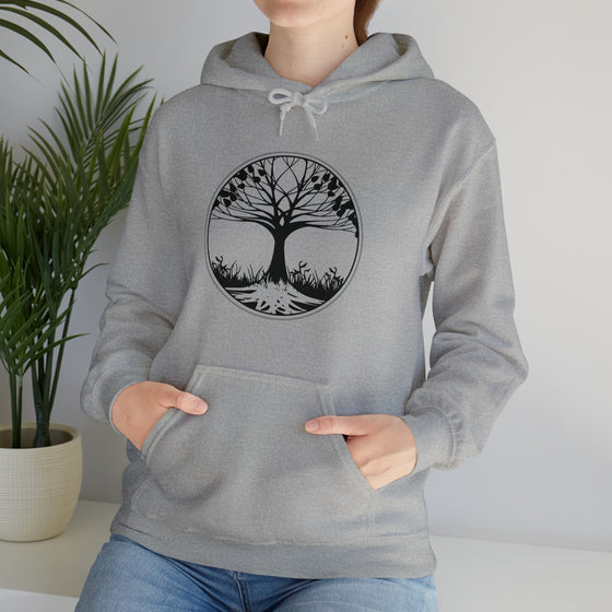 Yoga Sweatshirt | Tree of Life Strong Roots | Unisex Hooded Hoodie Sweatshirt