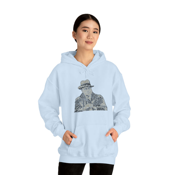 Al Capone | Unisex Hooded Hoodie Sweatshirt | Embrace Your Vibe | Calligram Word Design