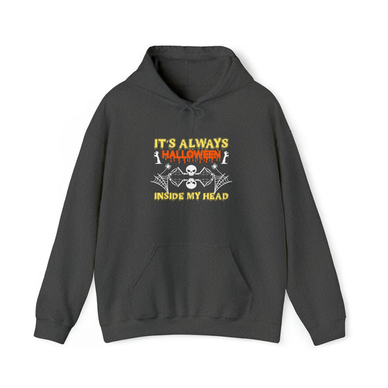 Halloween Sweatshirt | Always Halloween Inside My Head | Unisex Hooded Hoodie Sweatshirt