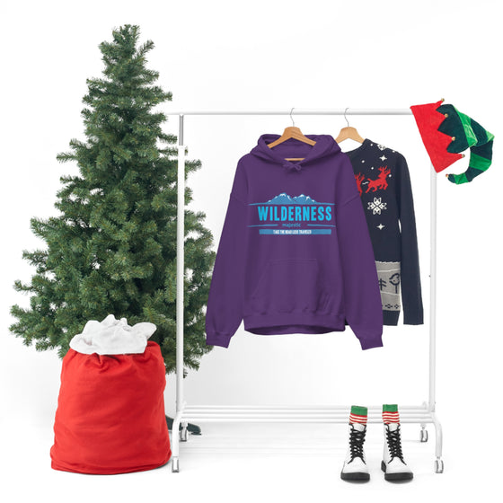 Chill Stitch – Wilderness Road Less Traveled - Unisex Hooded Hoodie Sweatshirt – Embrace Your Vibe