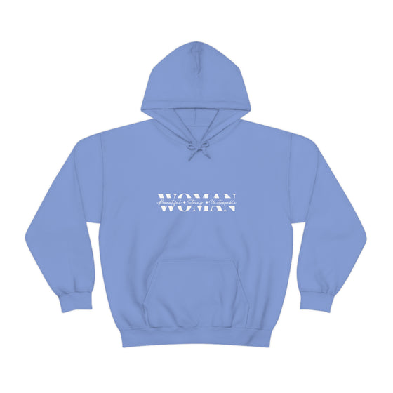 Chill Stitch – Woman Beautiful Strong - Unisex Hooded Hoodie Sweatshirt – Embrace Your Vibe