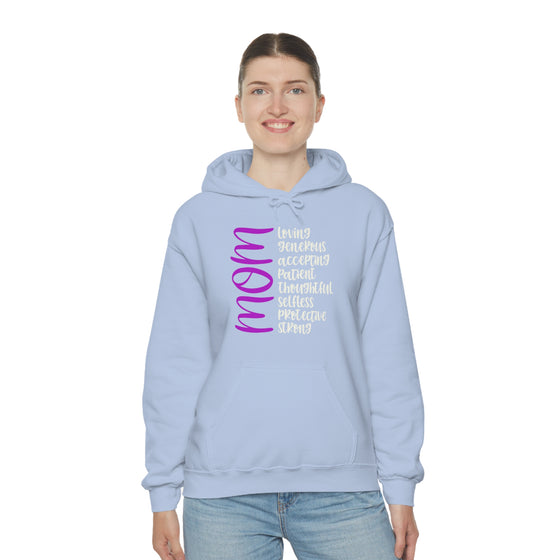 Chill Stitch – Mom Descriptions Flow - Unisex Hooded Hoodie Sweatshirt – Embrace Your Vibe