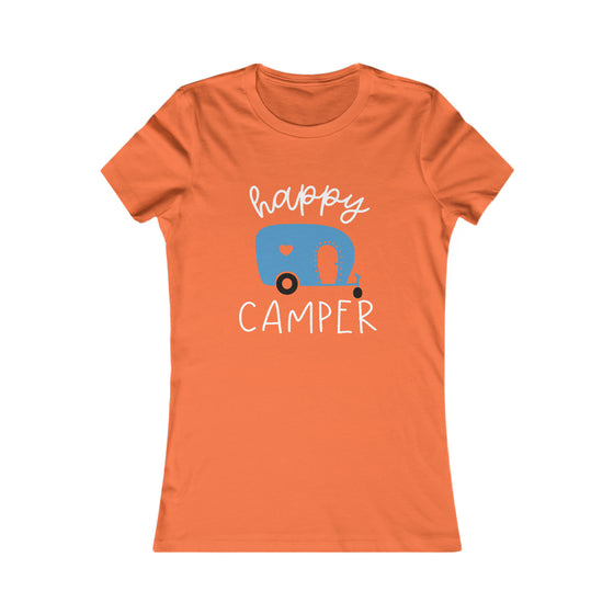 Camping Shirt | Happy Camper Camping | Bella Canvas Women Soft Style Tee T-Shirt