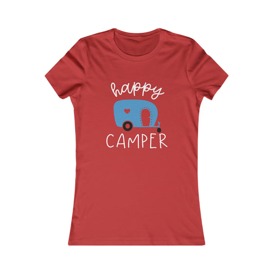 Camping Shirt | Happy Camper Camping | Bella Canvas Women Soft Style Tee T-Shirt